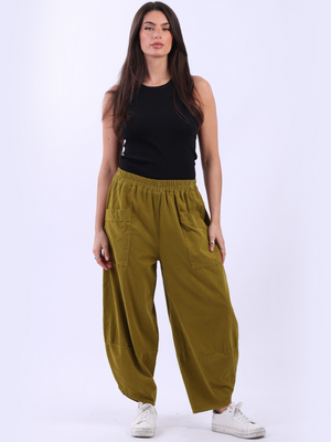 Cotton Tulip Corduroy Trousers