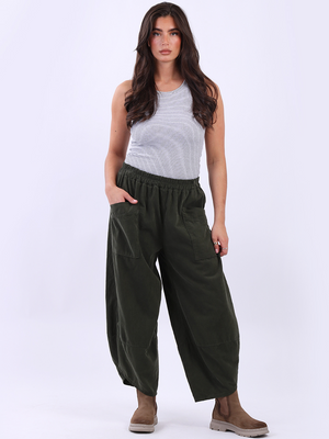 Cotton Tulip Corduroy Trousers