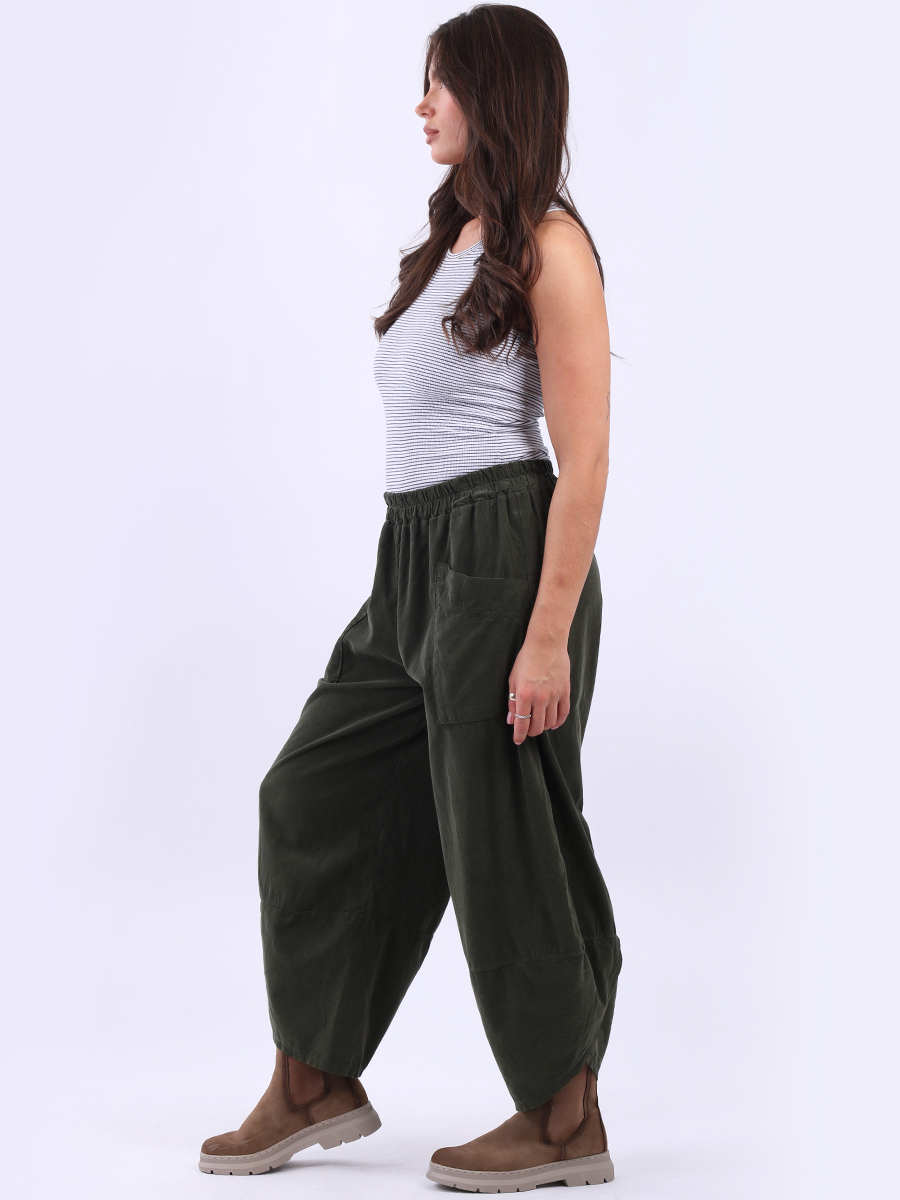 Cotton Tulip Corduroy Trousers