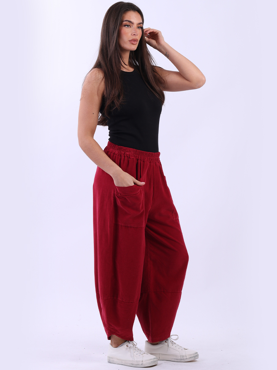 Cotton Tulip Corduroy Trousers