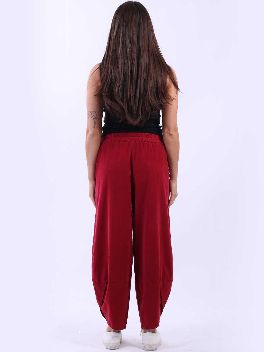 Cotton Tulip Corduroy Trousers