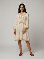 Boho Chic Tassel & Fringe Beach Tunic Dress