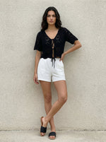 Cropped Crochet Jacket