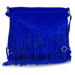 Leather Tassle Crossbody Bag