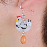 Chicken & Egg Earrings