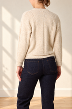 Beige Multicolour Button Cardigan