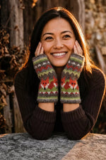 Icelandic Fox Winter  – Bobble Hat, Headband & Hand Warmers