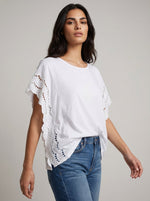 Broderie Trim T-shirt