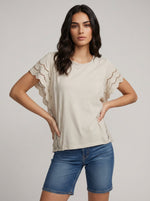 Broderie Trim T-shirt