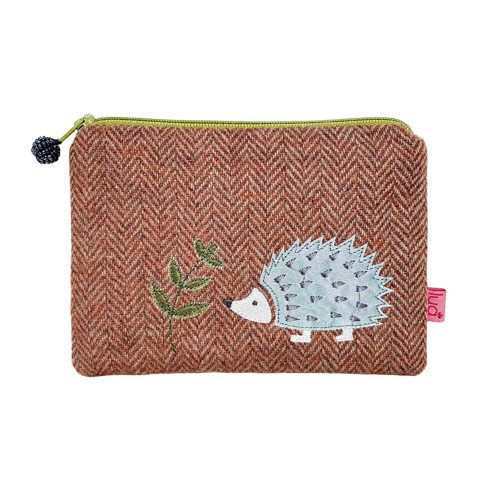 Spiky Hedgehog Purse – Herringbone