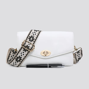 CROSSBODY BAG 2 ZIP WITH STRAP