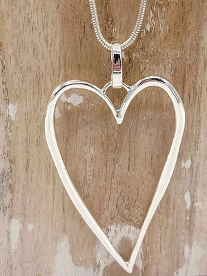 Embrace Love with Our Exquisite Hollow Heart Pendant Necklace NK142