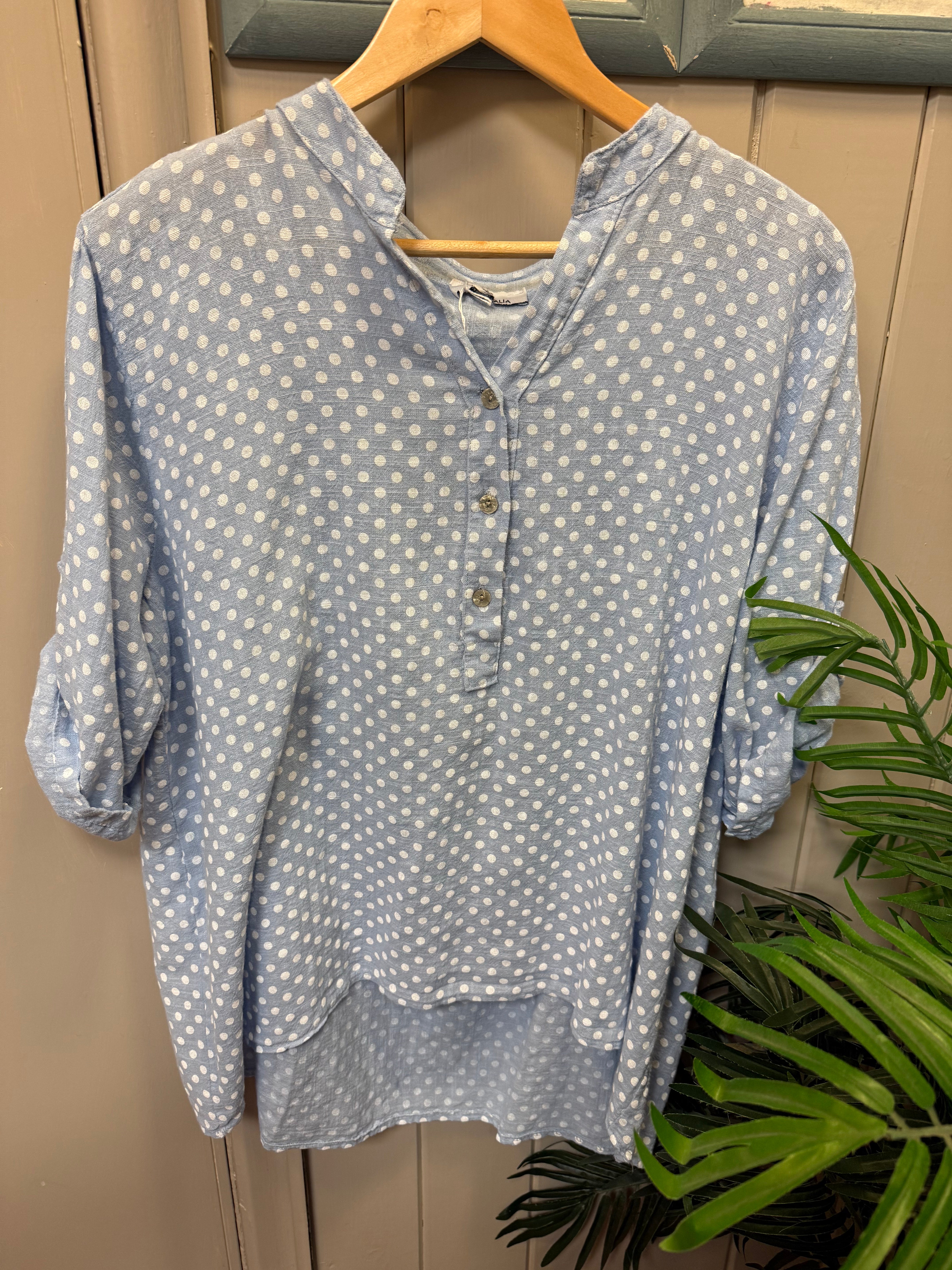 Spotty Cotton Shirt