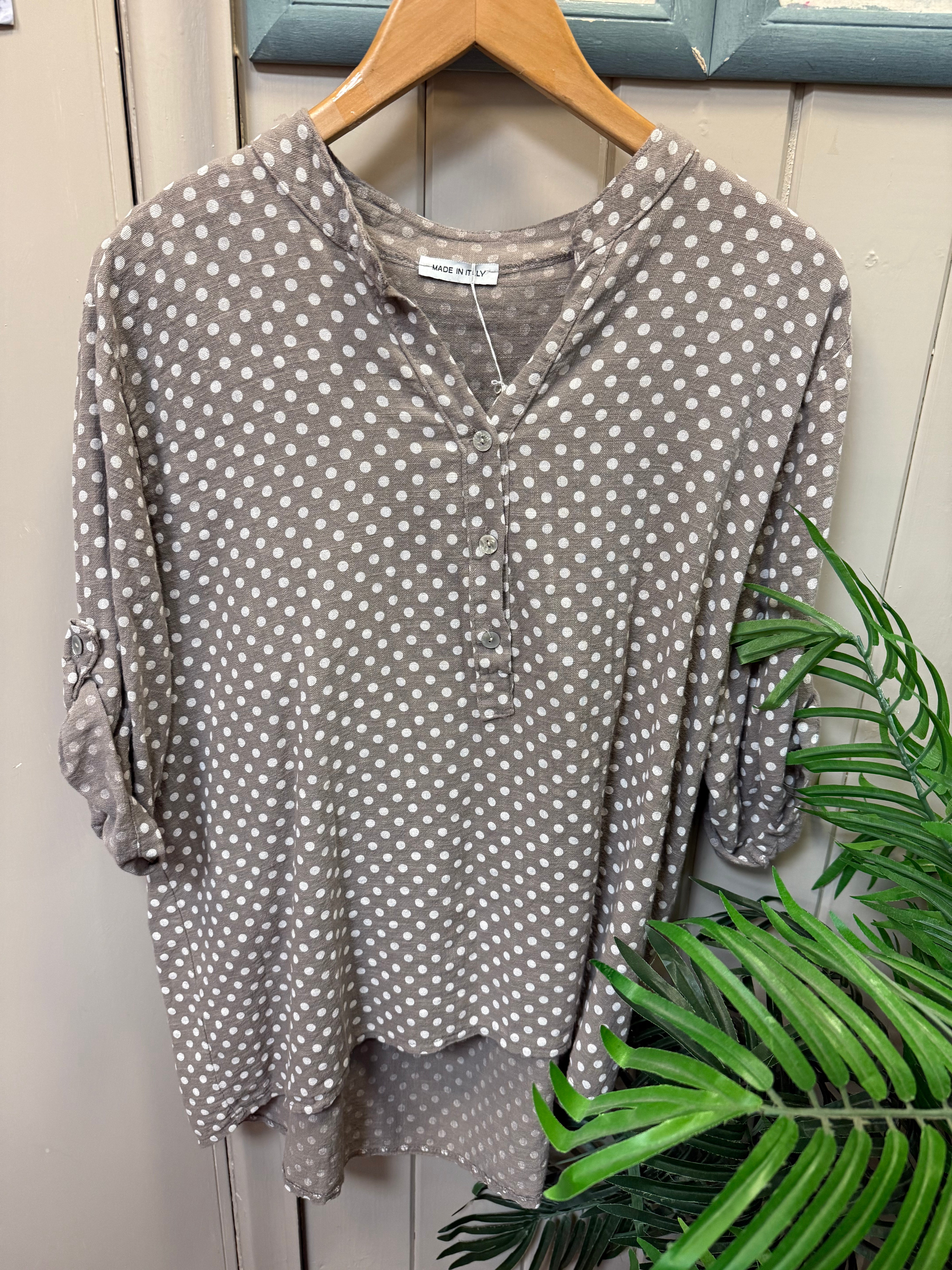 Spotty Cotton Shirt