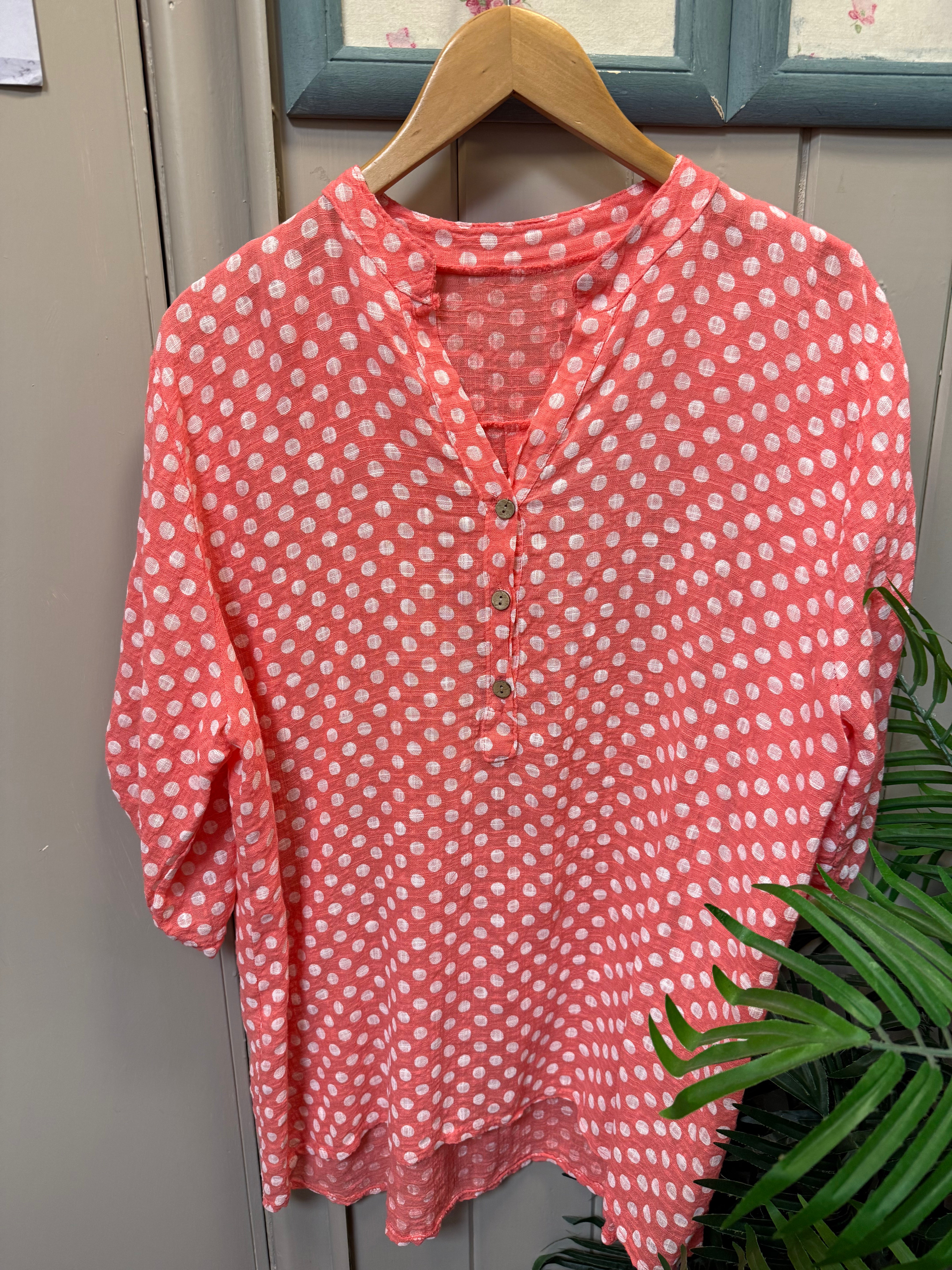 Spotty Cotton Shirt