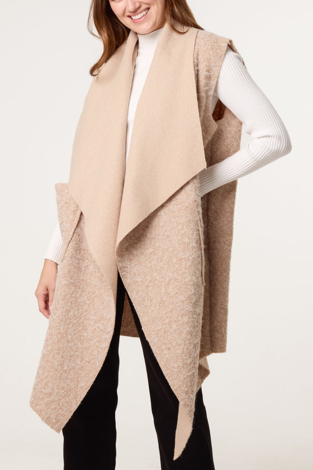 Bouclé Waterfall Pocket Gilet