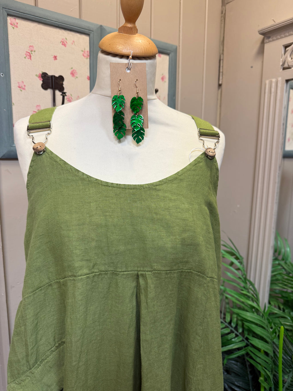 Linen Pocket Detail Dress