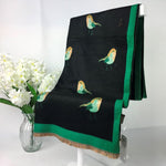 Black & Green Robin Scarf