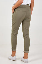 Khaki Magic Stretch Trousers