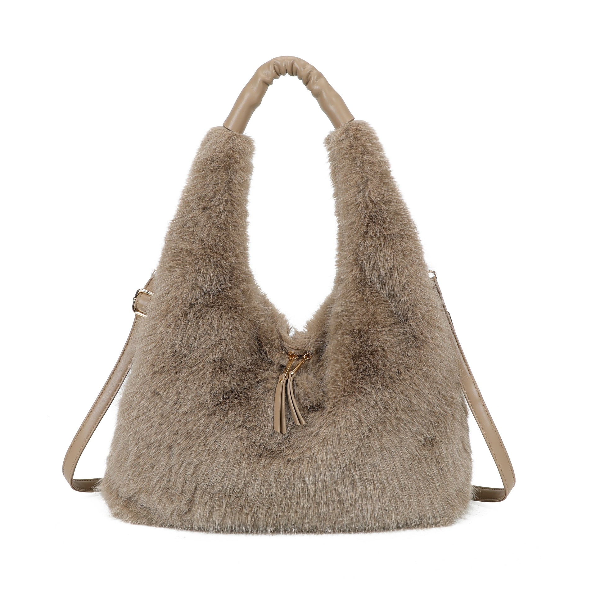 Faux Fur Shoulder Bag – Soil