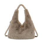 Faux Fur Shoulder Bag – Soil