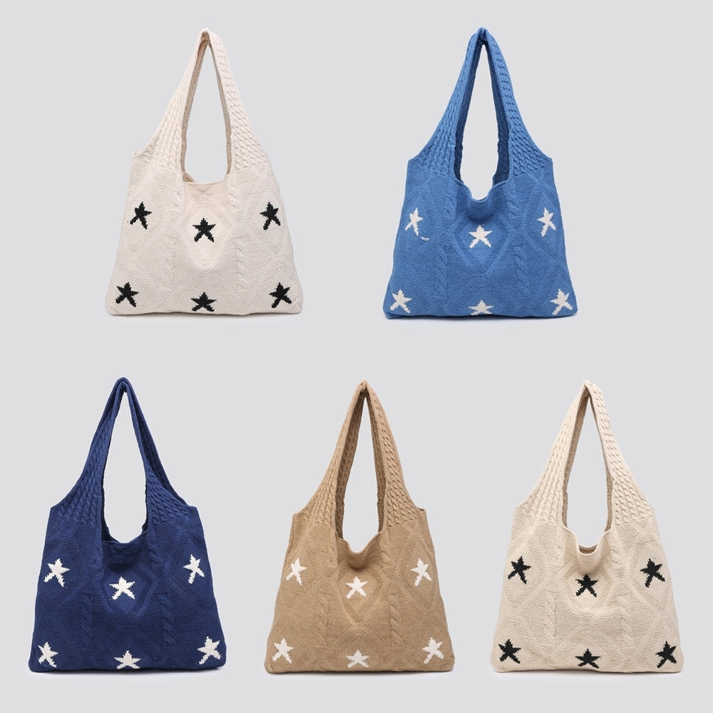 Knit Star Shoulder Bag