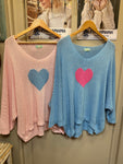 Fine Knit Heart Jumper 911