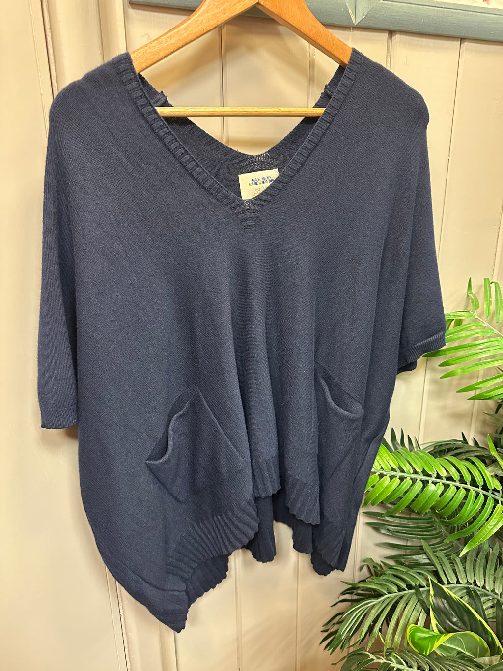 Poncho Jumper with Pockets 903