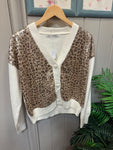 Leopard Print Sequin Cardigan 109