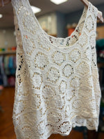 Lottie Crochet Sleeveless Top 🤍
