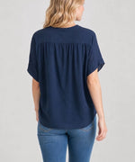 Tropical Embroidered Top