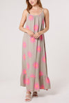 SUN PRINT OPEN BACK MAXI DRESS