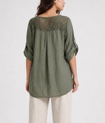 Embroidered Eyelet Blouse