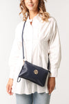 MEDIUM GOLD DETAIL SHOULDER/CLUTCH PURSE
