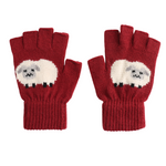 Fingerless Fluffy Sheep Gloves