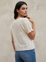 Ribbon Flower Boho Top