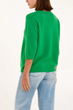 Jade Green Crew Neck Jumper