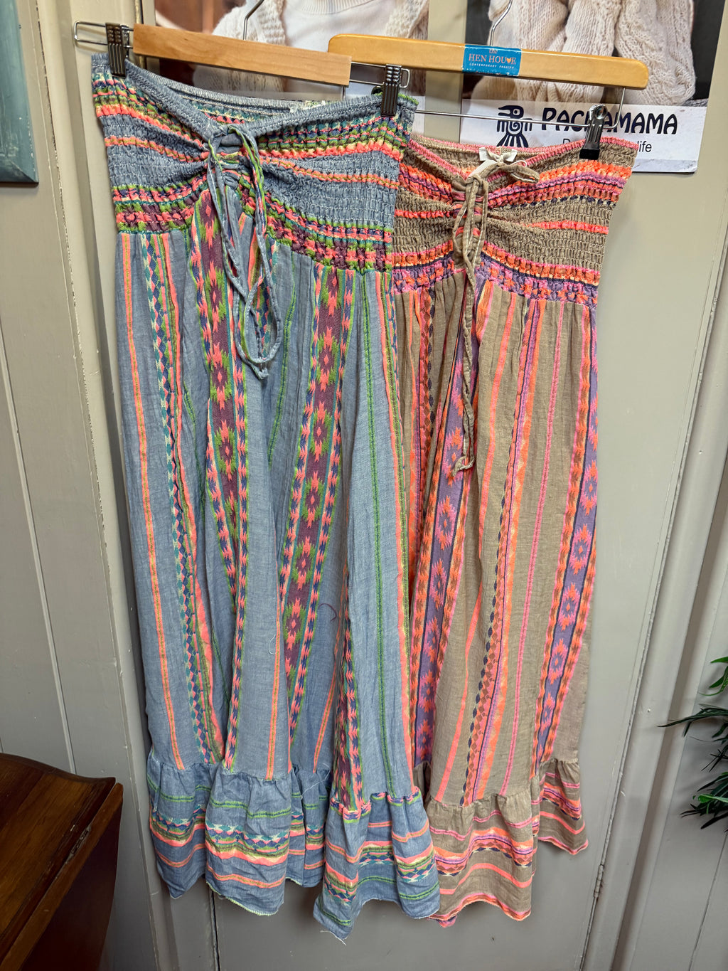 Boho Smocked Maxi Dress – Made in Italy