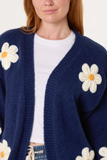 FLOCKING DAISY OPEN KNIT CARDIGAN