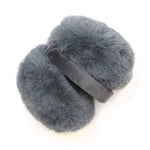 Dark grey faux fur ear muffs 40753