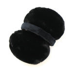 Black faux fur earmuffs 40756