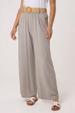 BELTED SOFT TOUCH WIDE LEG TROUSER