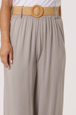 BELTED SOFT TOUCH WIDE LEG TROUSER