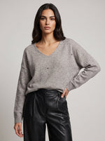 Star Sparkle V-Neck Jumper