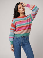 Rainbow Stripe Knit Jumper