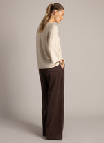 Ulia Shimmer Knit Jumper – Cream or Blue