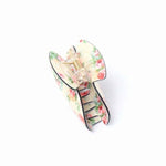 Floral Print Acrylic Clamp 6.5cm