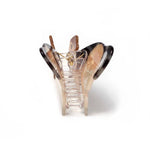 Pearlescent Sitting Dog Hair Claw Clip