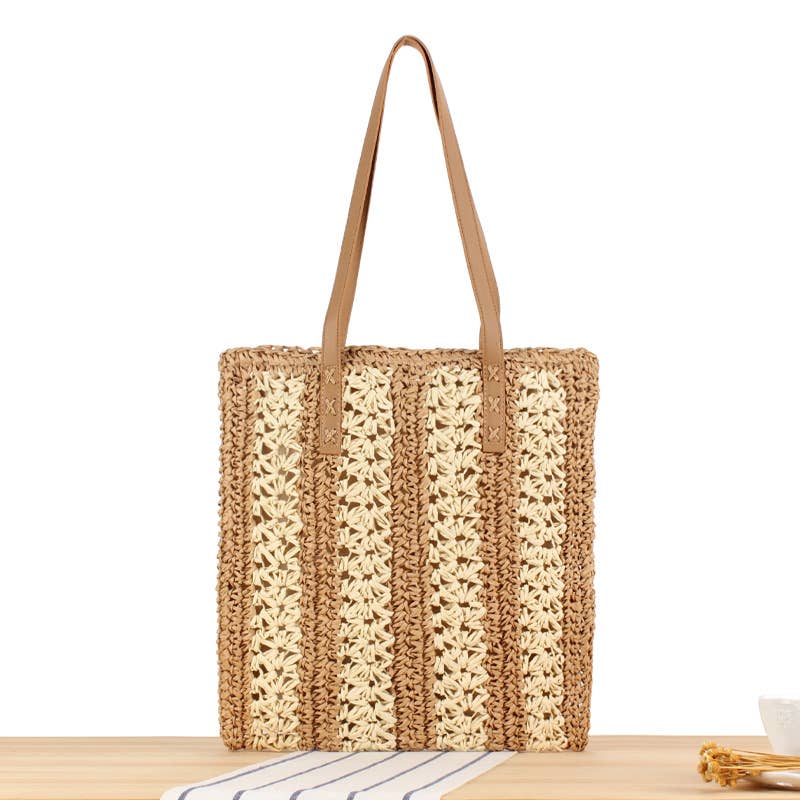 Multicolor Stripe Tote Bag Top