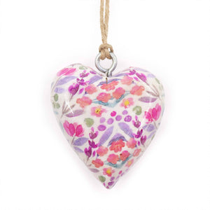 Decor Wood Hearts -  Pretty Floral